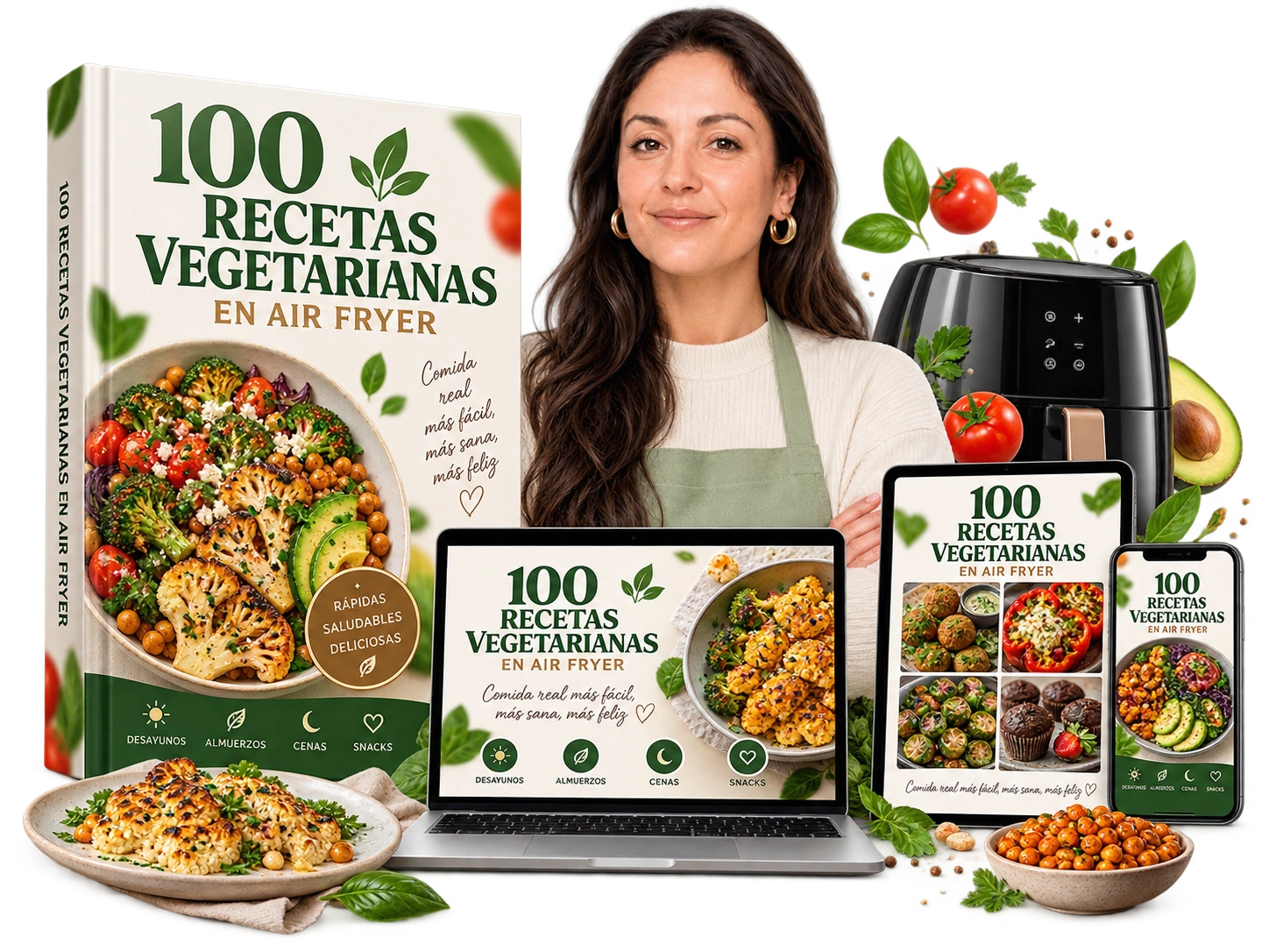 +100 Recetas Vegetarianas en Air Fryer
